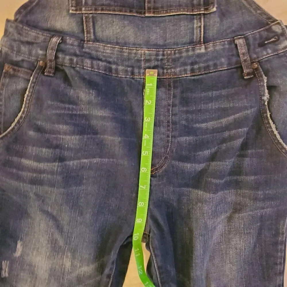 EUC Free People Blue Jean Overalls Size 30